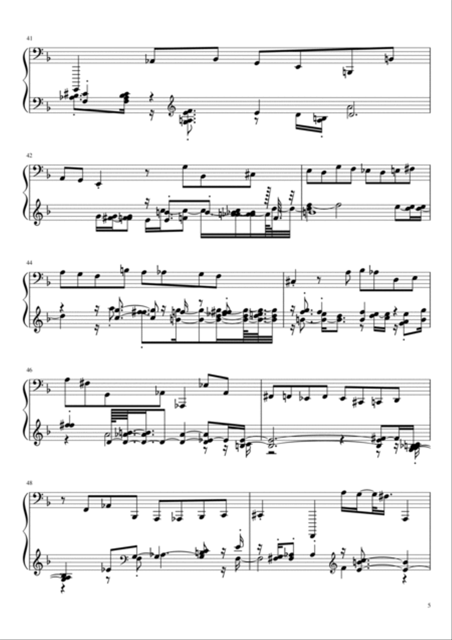 Late night Memories Late night Memories Double Bass scores gallery preview page 5