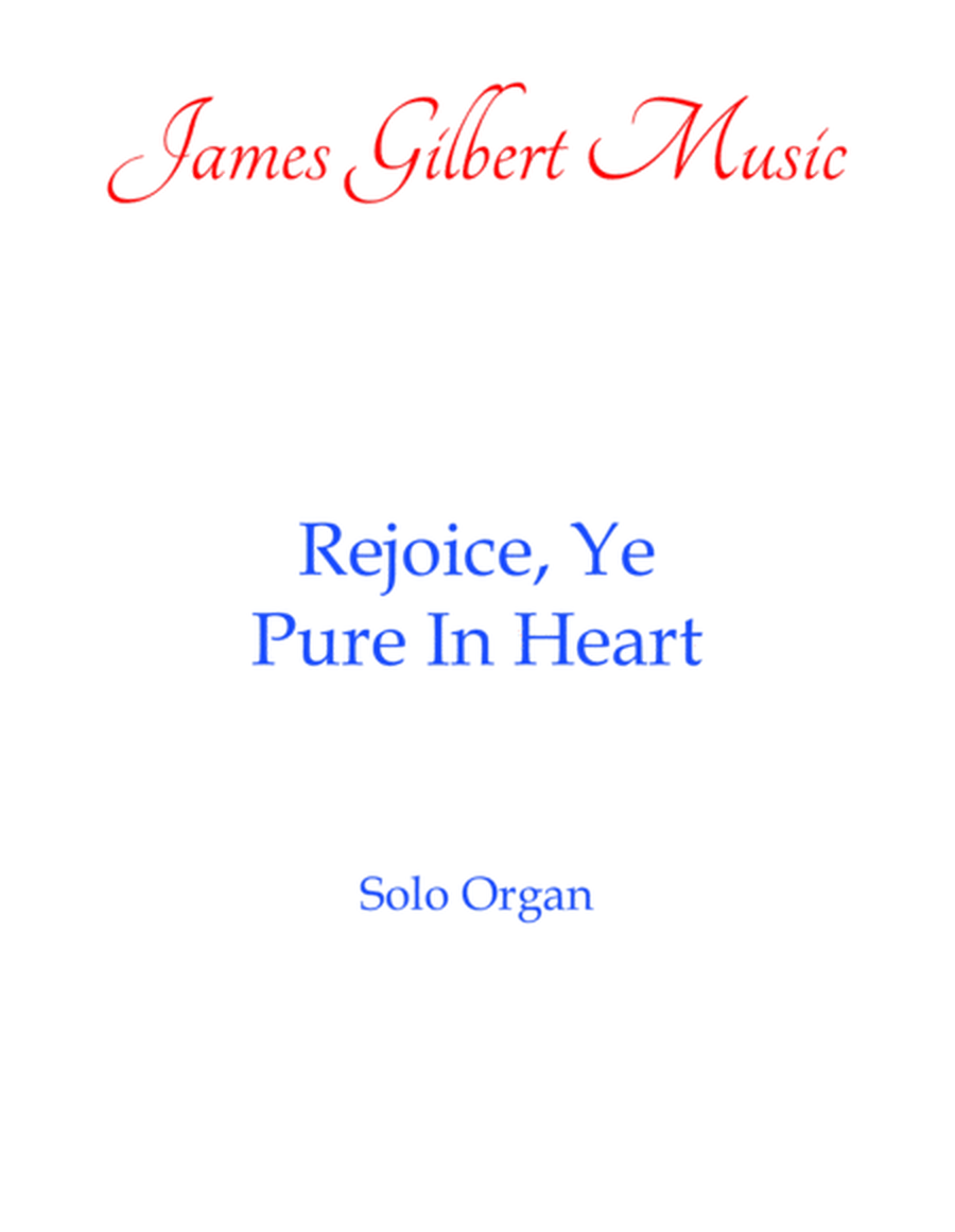 Rejoice, Ye Pure In Heart image number null