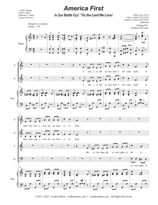 Book cover for America First (SATB Divisi)