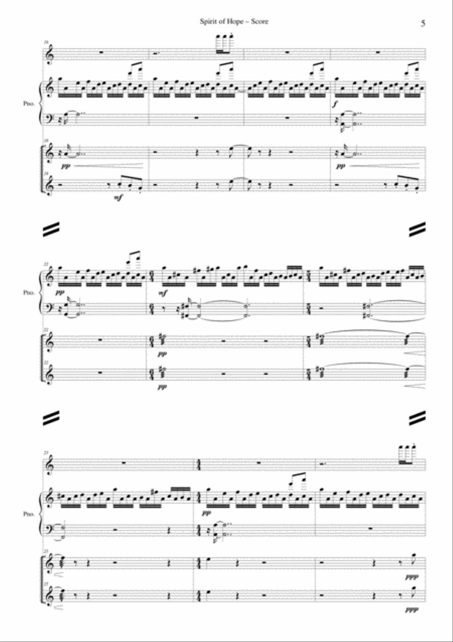 Spirit of hope String Orchestra scores gallery preview page 5