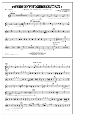 Pirates Of The Caribbean (Part 1) (arr. Brown) - 2nd Bb Trumpet