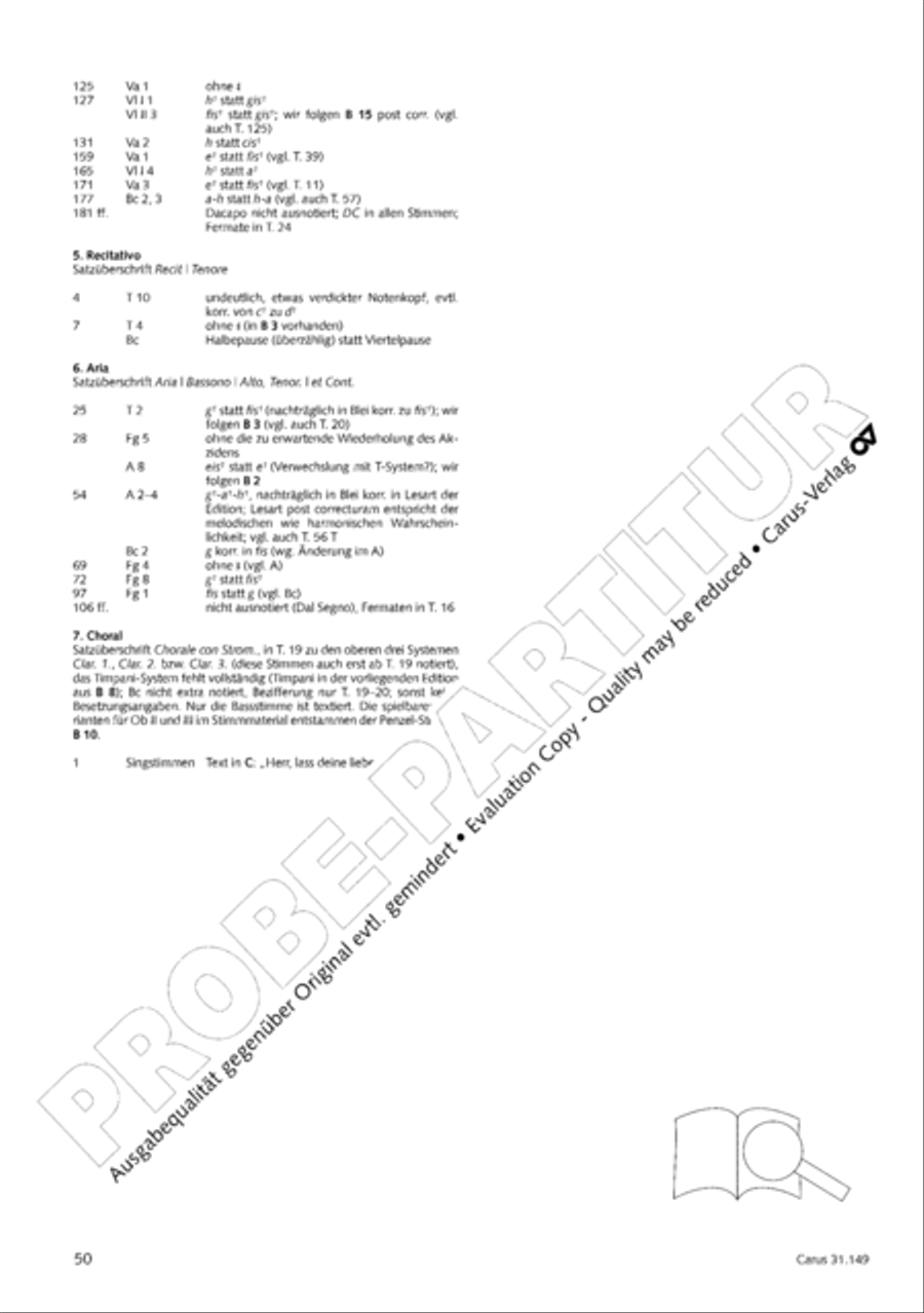 The voice of rejoicing and hope (Man singet mit Freuden vom Sieg) 4-Part scores gallery preview page 51