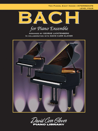 Book cover for Bach for Piano Ensemble
