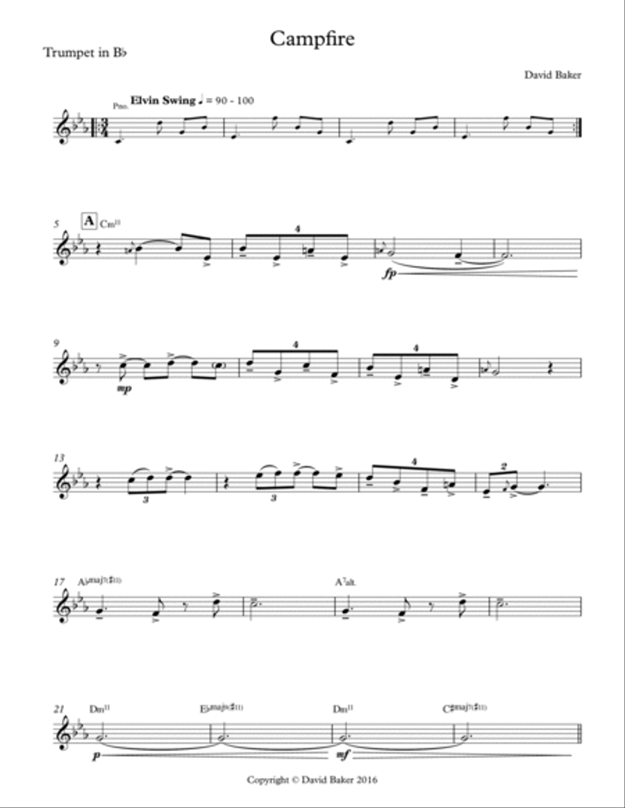 Campfire Jazz Ensemble scores gallery preview page 5