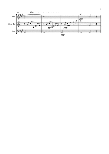 Recuerdos de la Alhambra (reed trio: oboe, clarinet and bassoon)