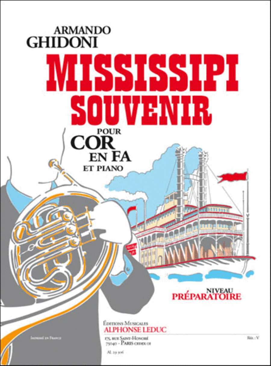 Mississipi Souvenir Pour Cor En Fa Et Piano Preparatoire Horn scores gallery preview page 1