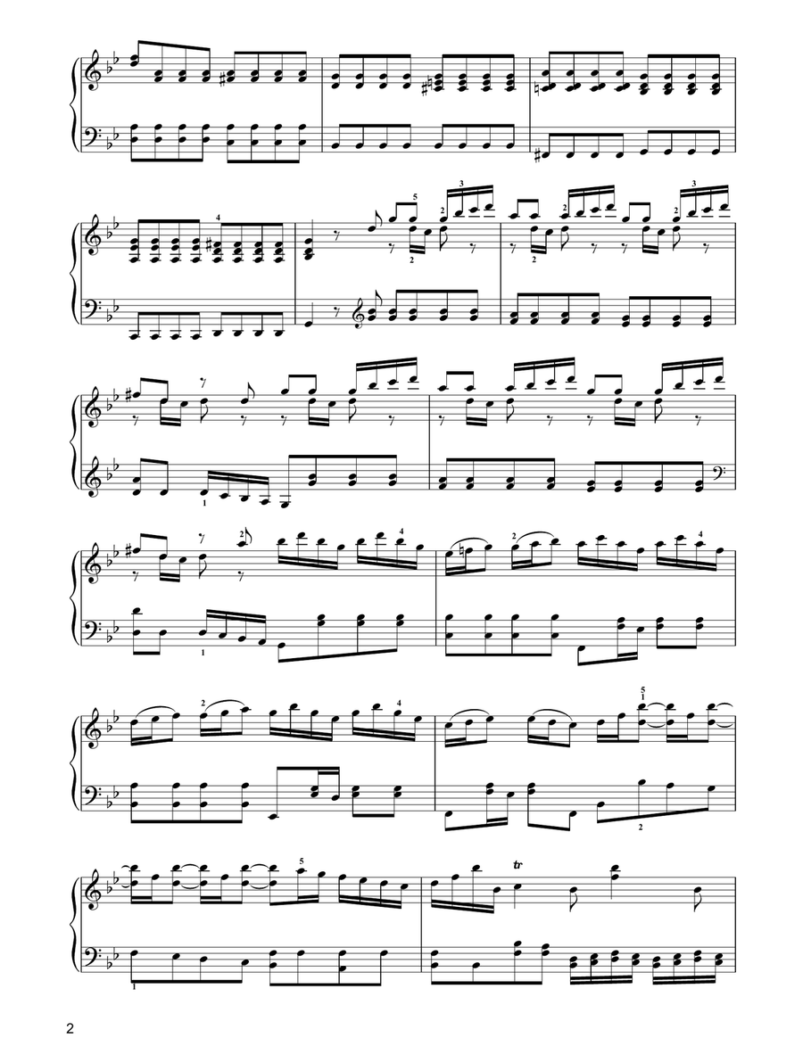 Concerto for Flute Op.10, No.2 'Night' (5th Movement: Allegro) Flute scores gallery preview page 2
