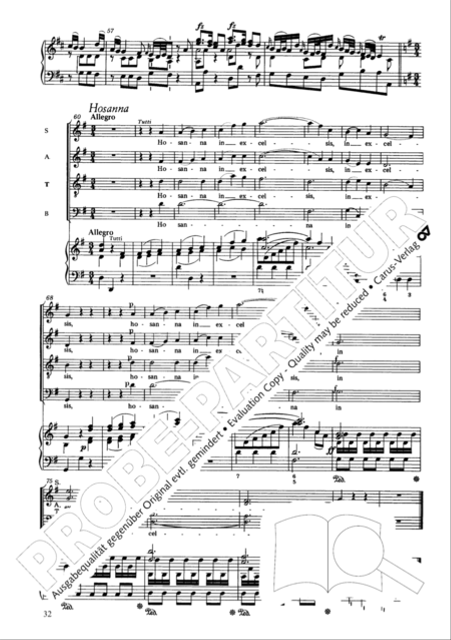 Nikolai Mass (Missa Sancti Nicolai) 4-Part scores gallery preview page 33