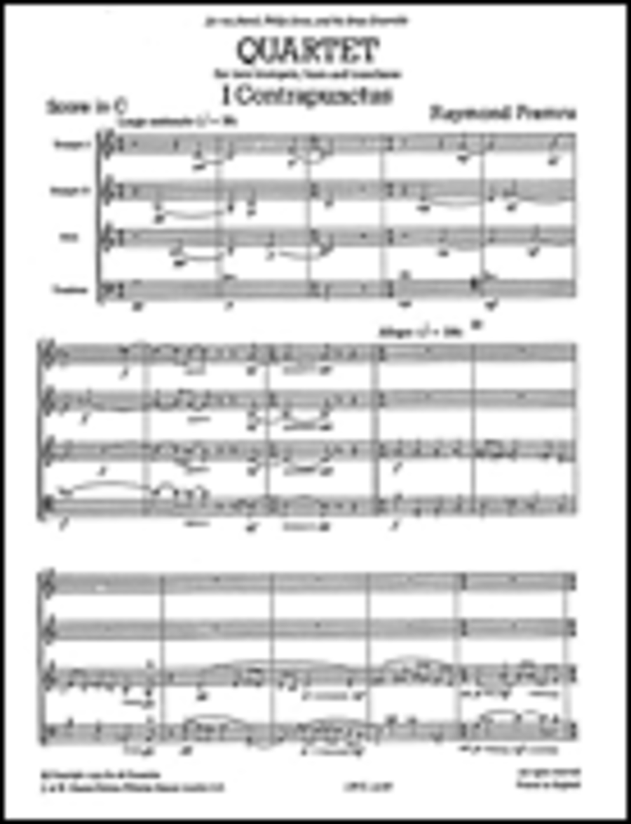 Raymond Premru: Quartet for Brass (Just Brass No.35) Brass Quartet scores gallery preview page 1