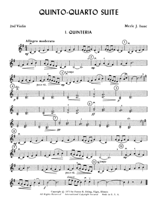 Quinto-Quarto Suite: 2nd Violin