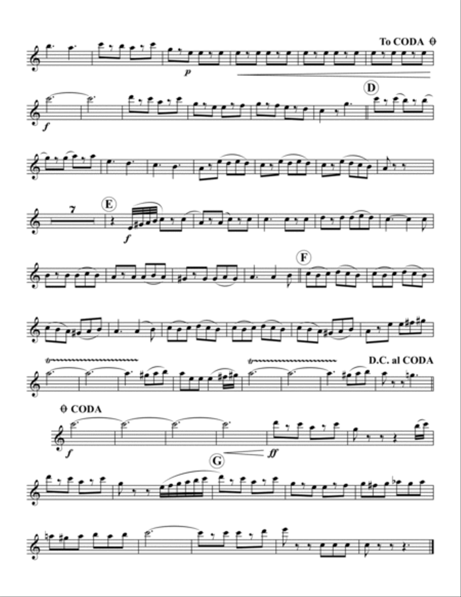Finiculi, Finicula Saxophone Quartet scores gallery preview page 6
