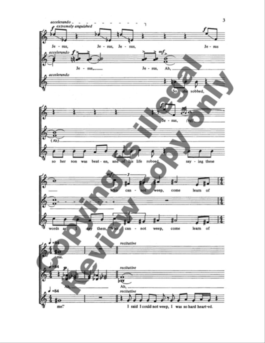 Who Cannot Weep, Come Learn of Me Women's Choir scores gallery preview page 9