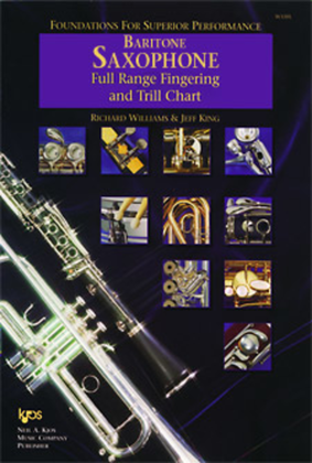 Book cover for Foundations For Superior Performance Full Range Fingering and Trill Chart-Baritone Saxophone