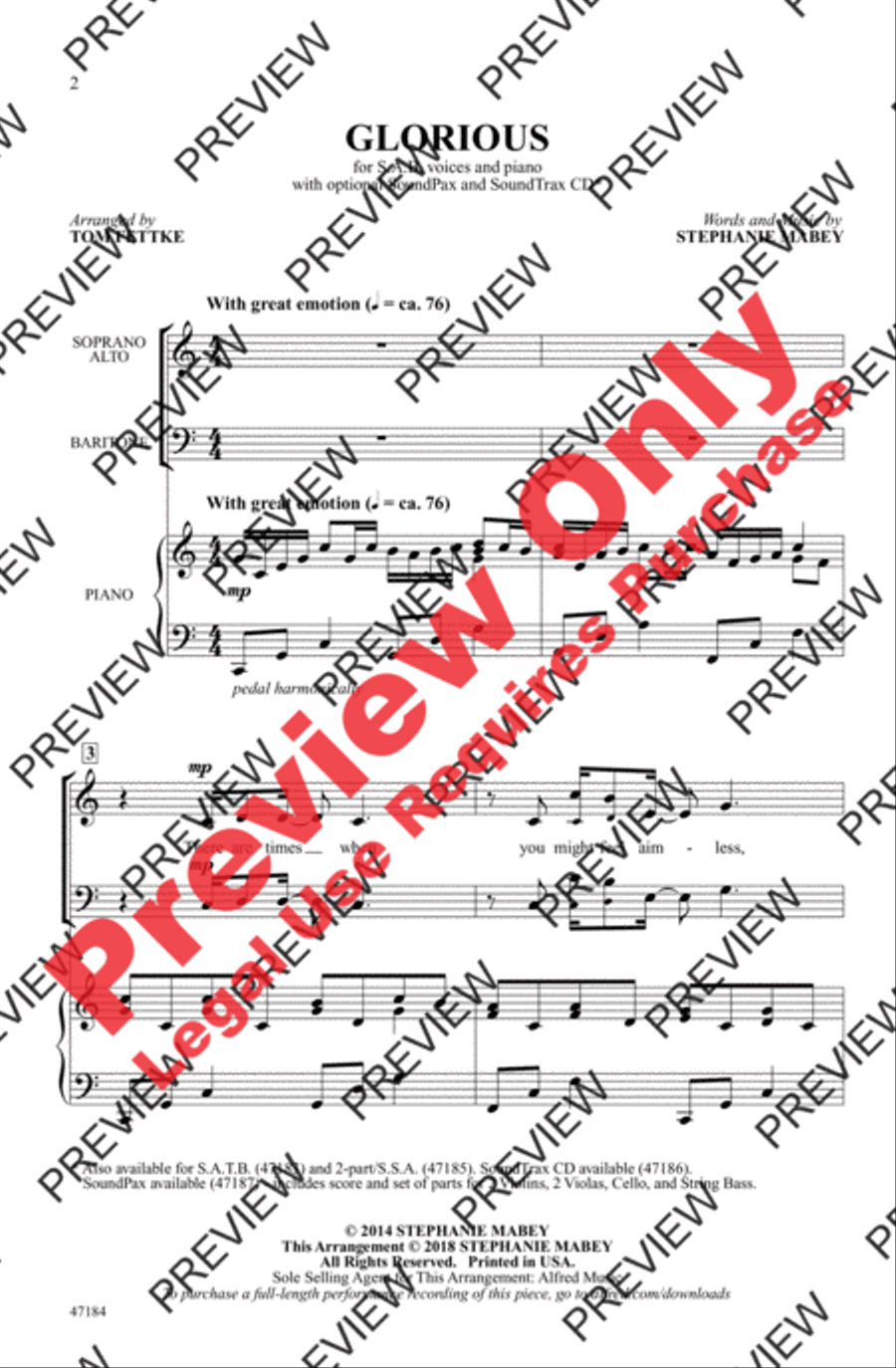 Glorious 3-Part scores gallery preview page 2