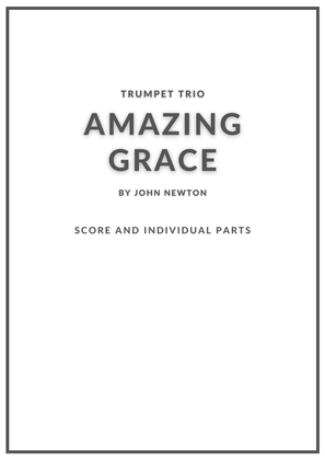 Book cover for Amazing Grace trumpet trio