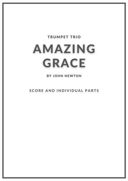 Amazing Grace trumpet trio image number null