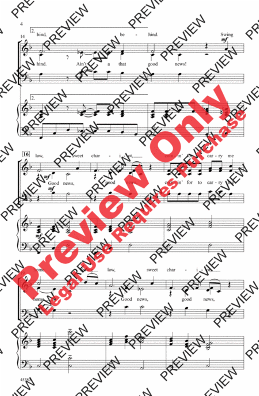 Ain't-a That Good, Good News! 3-Part scores gallery preview page 4
