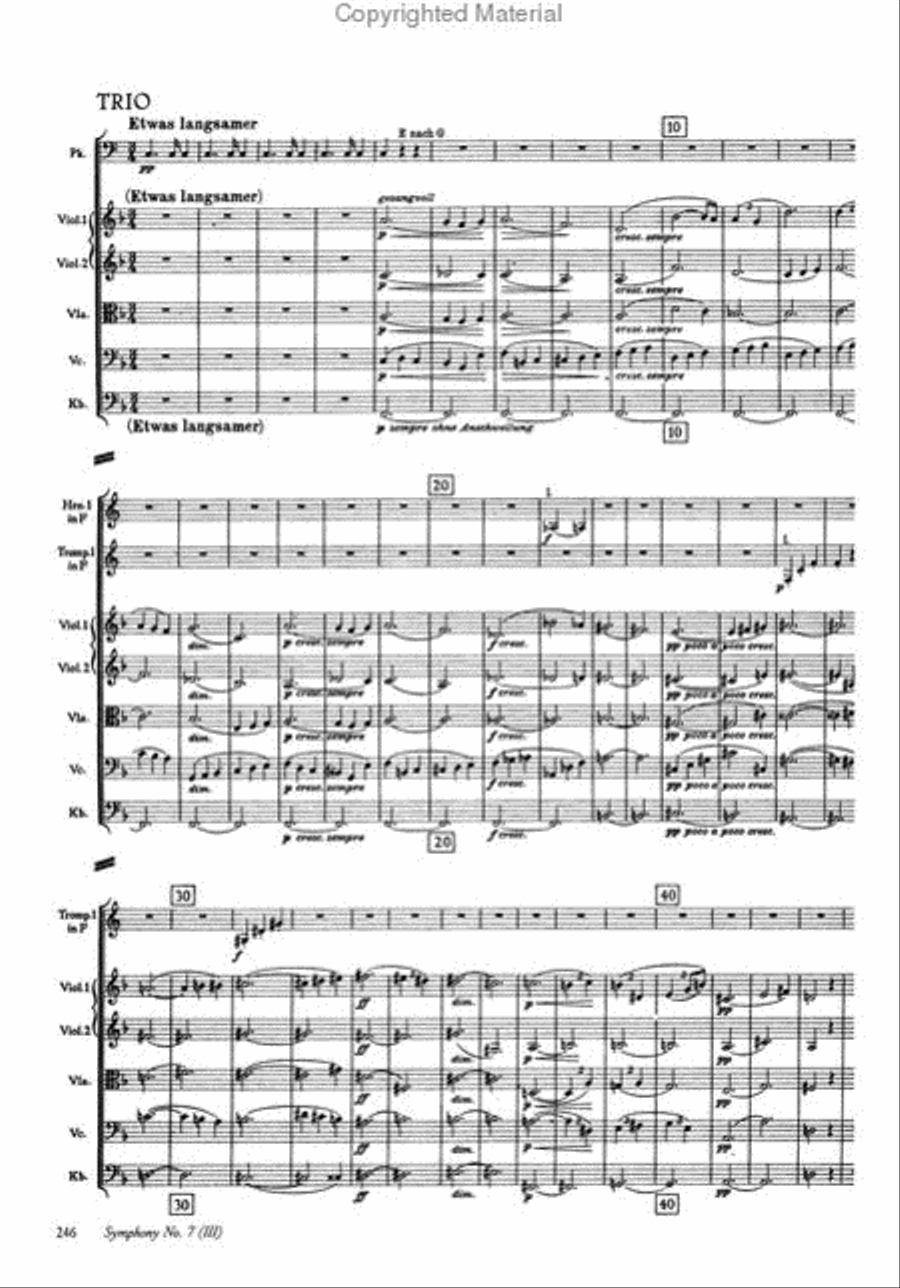 Symphonies Nos. 4 and 7 in Full Score Full Orchestra scores gallery preview page 4