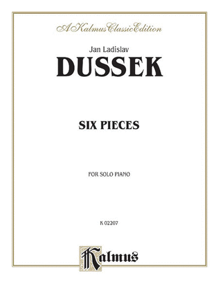 Book cover for Six Pieces For Piano Solo