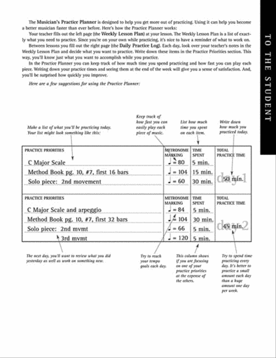 Musician's Practice Planner Collection / Songbook scores gallery preview page 4