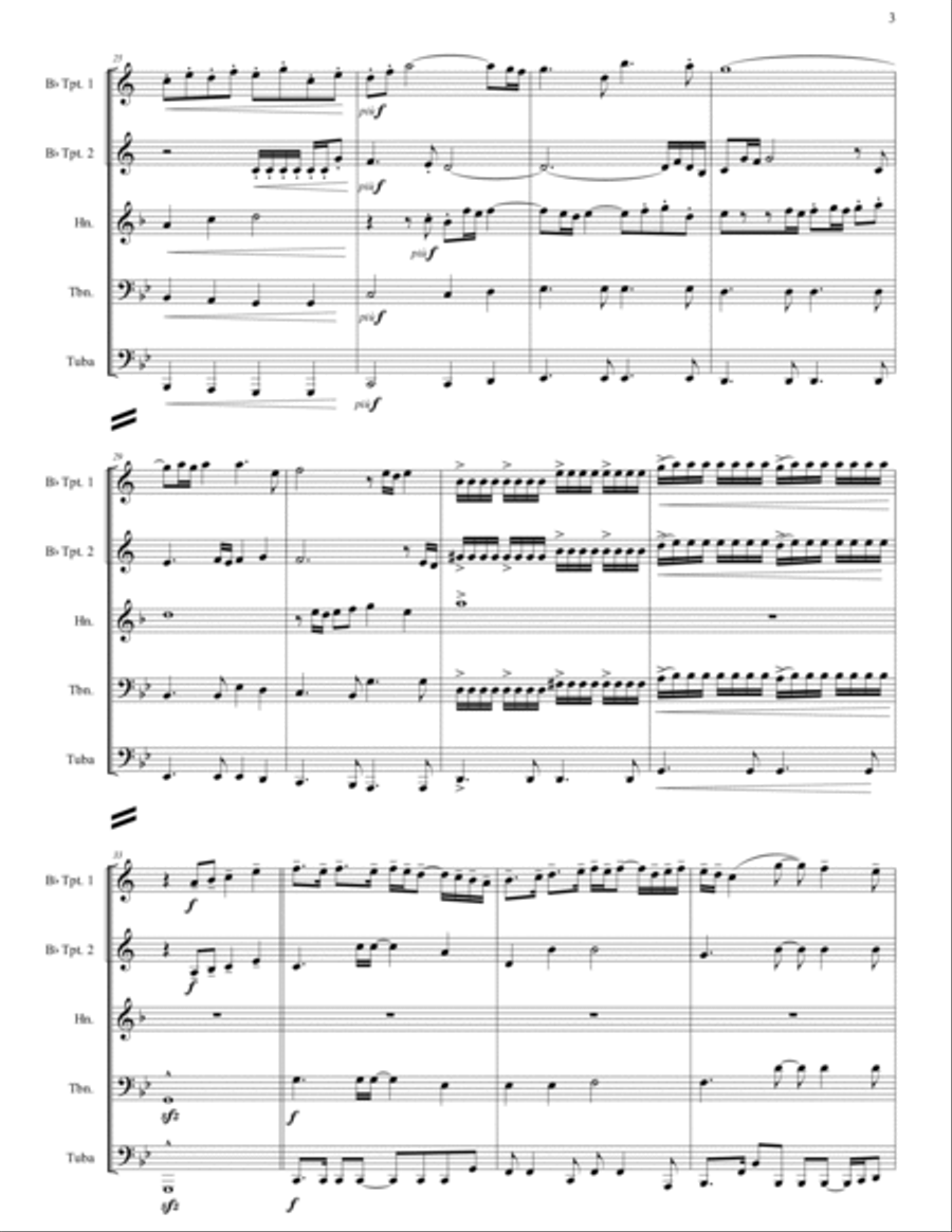 Going The Distance Going The Distance Brass Ensemble scores gallery preview page 6