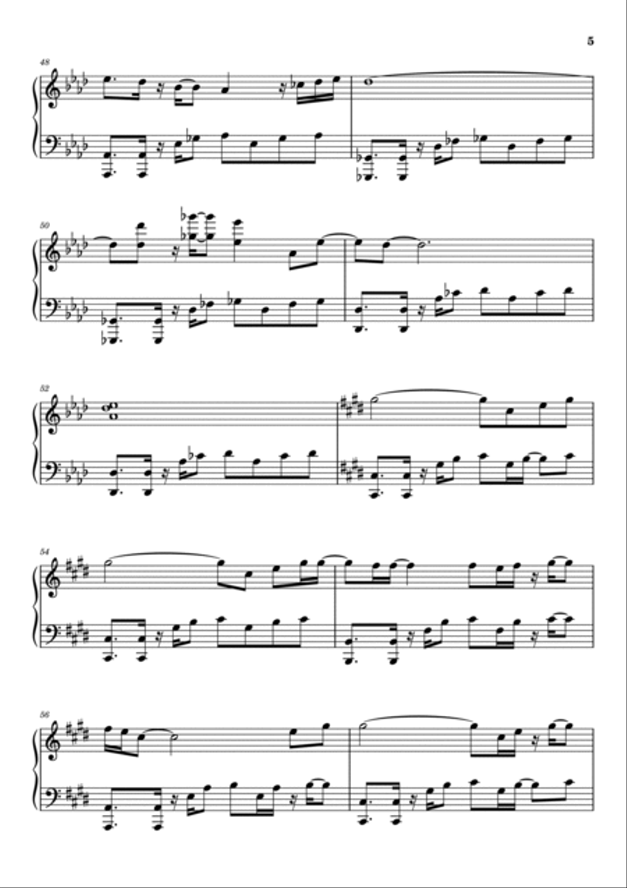 Broken Wings Piano Solo scores gallery preview page 5