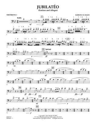 Jubilateo - Trombone 1