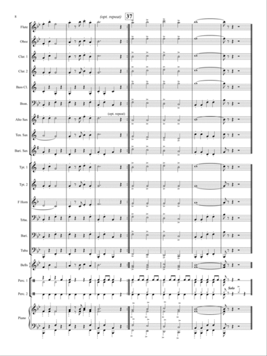 Dance of the Snowmen Concert Band scores gallery preview page 7