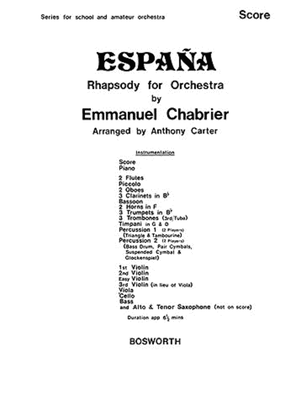 Book cover for Chabrier, E Espana Carter