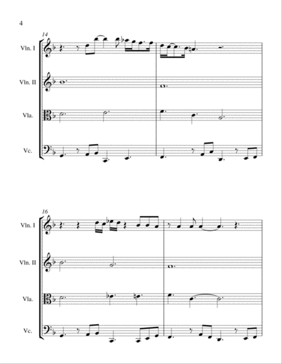 At Last At Last String Quartet scores gallery preview page 6
