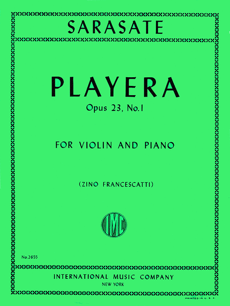 Playera, Op. 23 No. 1 (FRANCESCATTI)
