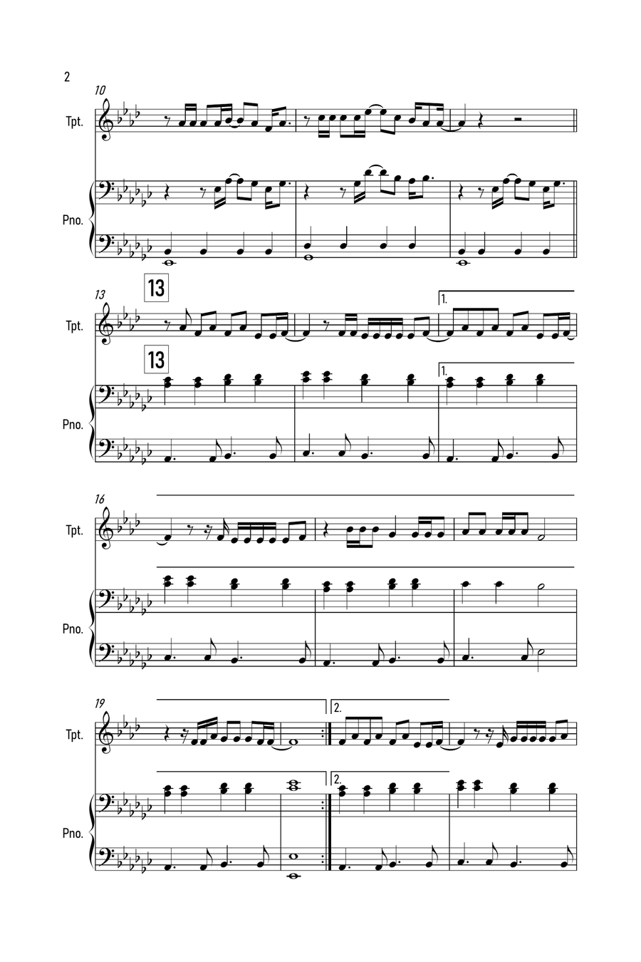 Exile Trumpet Solo scores gallery preview page 2