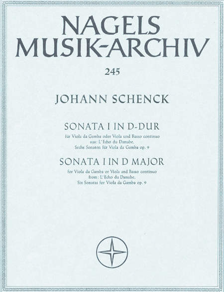 Sonata I aus "LEcho du Danube" fur Viola da gamba (Viola) und Basso continuo D major op. 9/1
