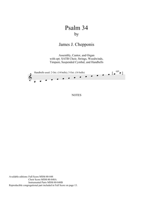 Book cover for Psalm 34 (Full Score)