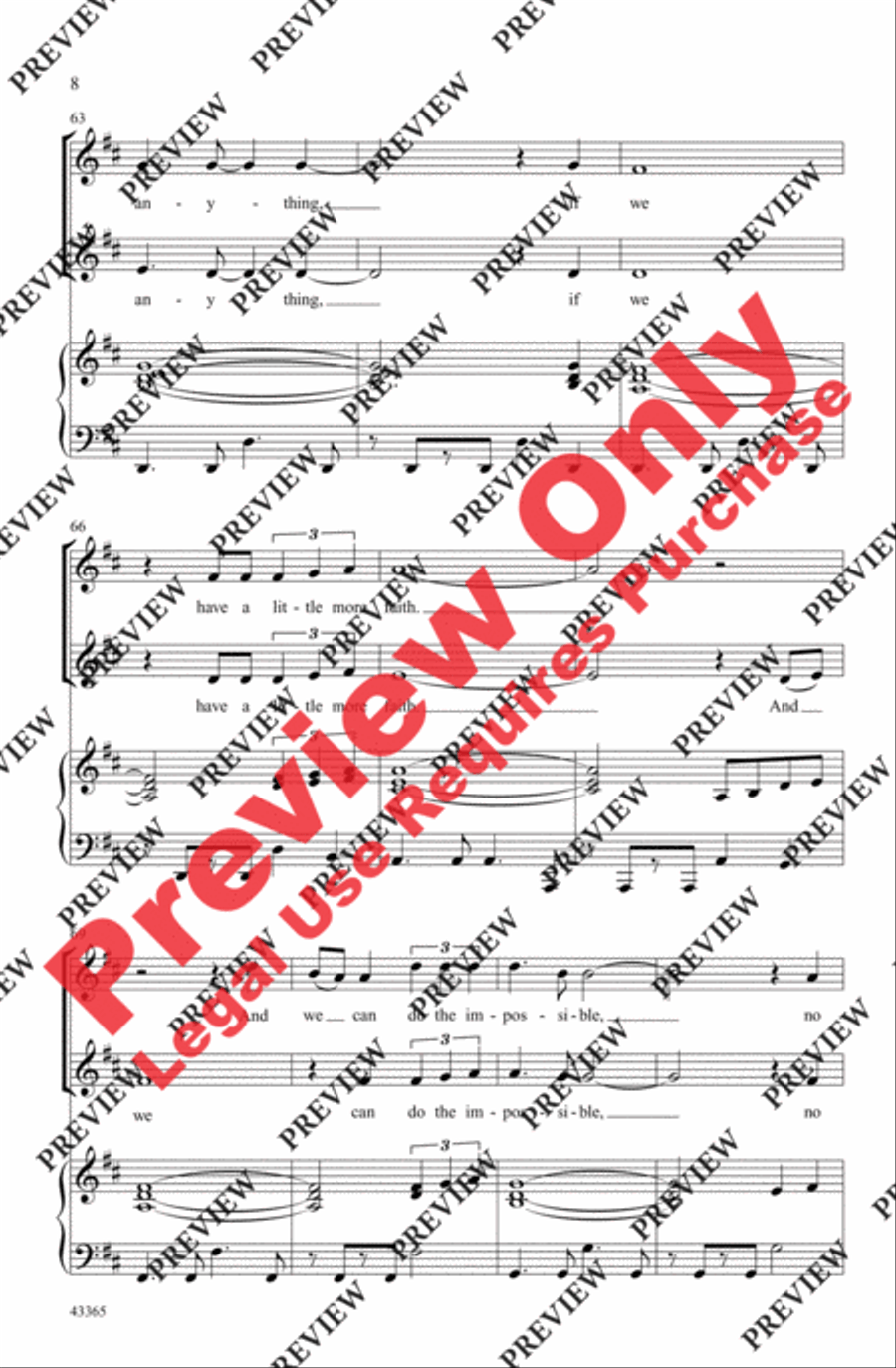 Dream - SoundTrax CD (CD only) Choir scores gallery preview page 8