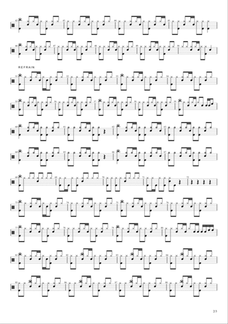 Faint Faint Drum Set scores gallery preview page 2