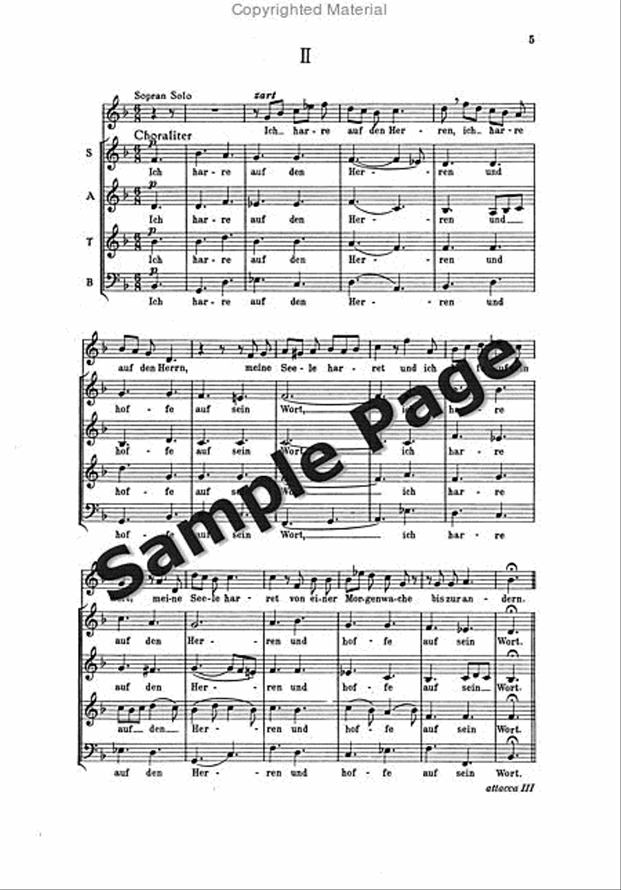 Psalm 130 4-Part scores gallery preview page 6