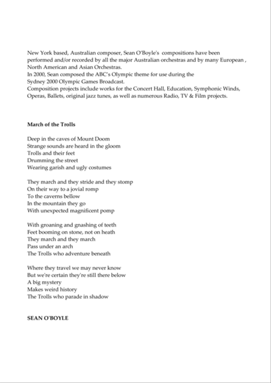 March of the Trolls - Score Concert Band scores gallery preview page 2
