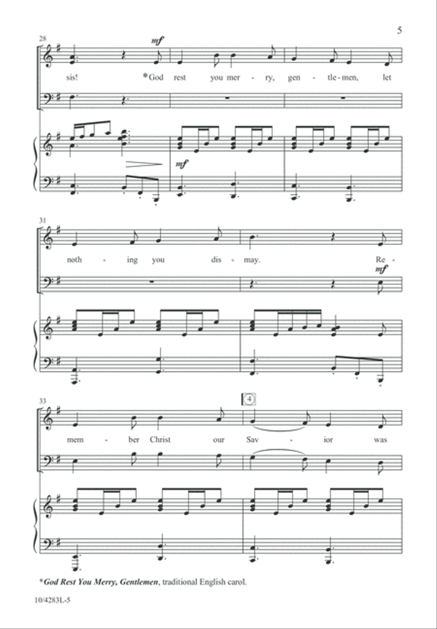 Tidings of Joy! 3-Part scores gallery preview page 6
