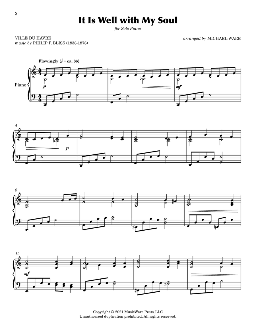It Is Well with My Soul - Piano Hymn Collection 3 Piano Solo scores gallery preview page 4