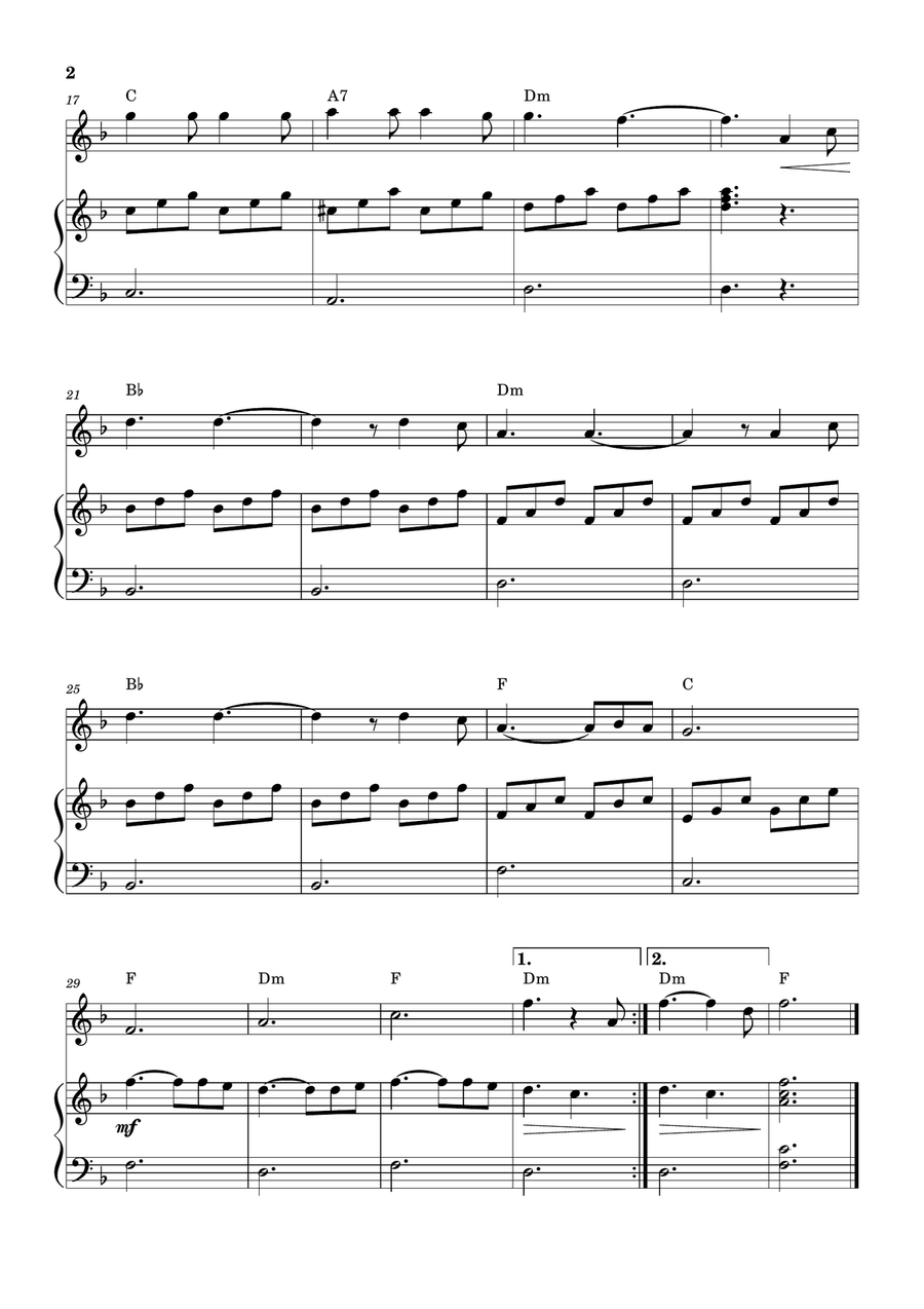 Hallelujah Piano scores gallery preview page 2