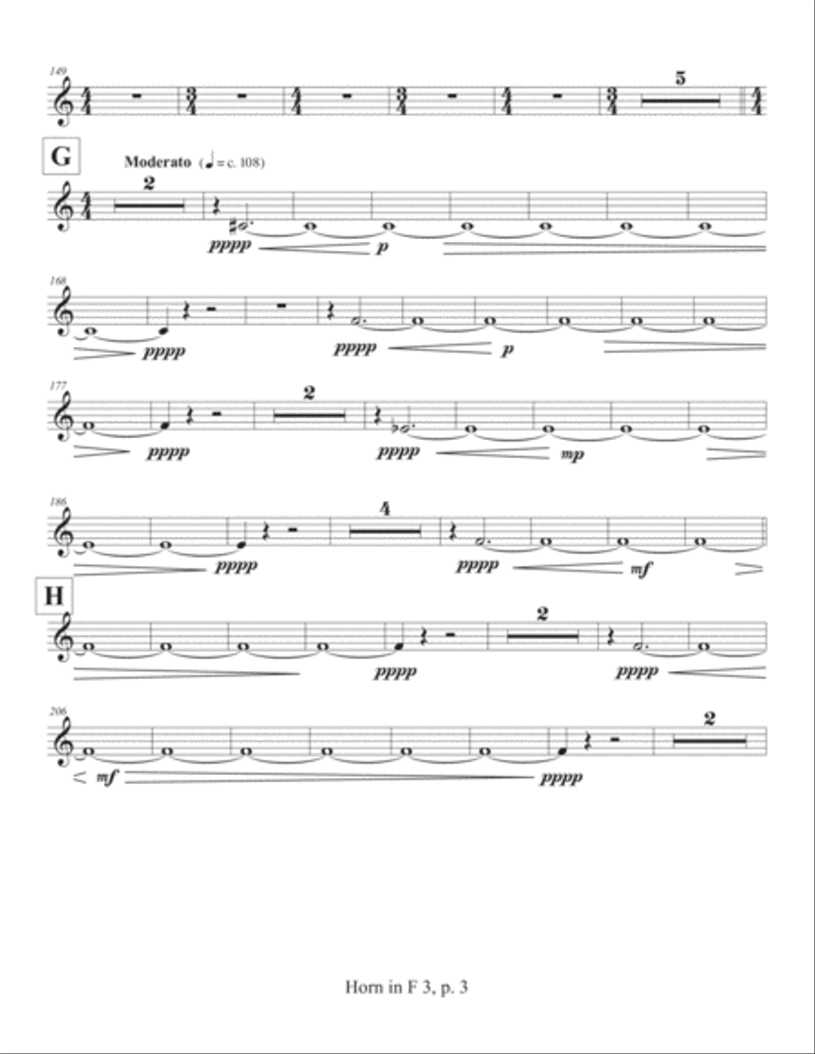 Concerto for Concert Band (2011) Horn part 3 Concert Band scores gallery preview page 3