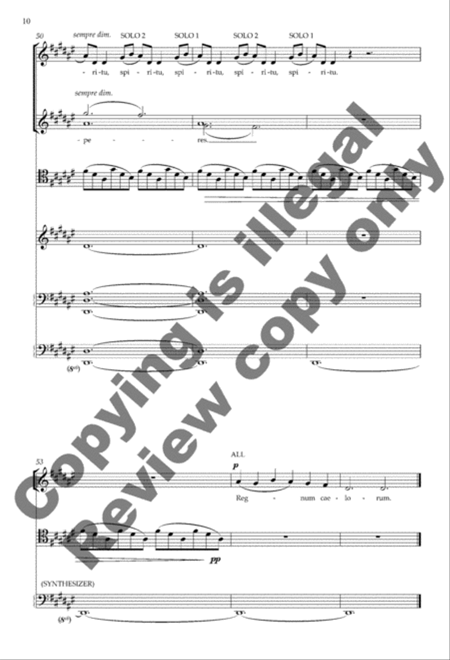 Beatitude I: Beati pauperes (Blessed are the poor) SSA scores gallery preview page 6