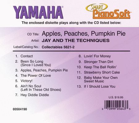 Jay and the Techniques - Apples, Peaches, Pumpkin Pie - Piano Software