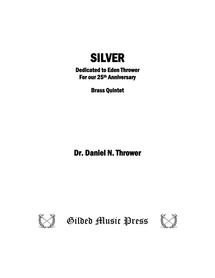 Silver, Op. 141 Brass Quintet scores gallery preview page 3