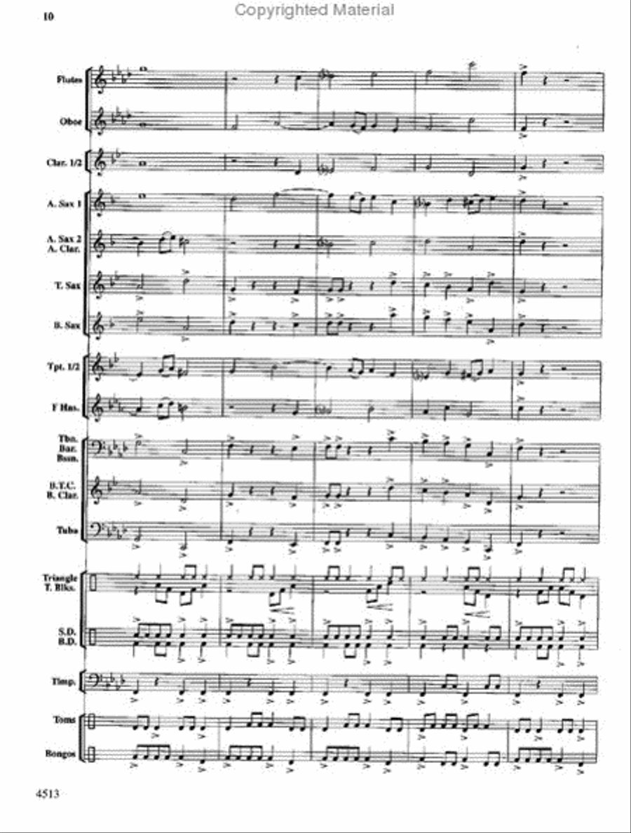 The Invincible Warrior The Invincible Warrior Concert Band scores gallery preview page 9