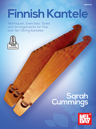 Book cover for Finnish Kantele Techniques, Exercises, Tunes and Arrangements for Five and Ten-String Kanteles