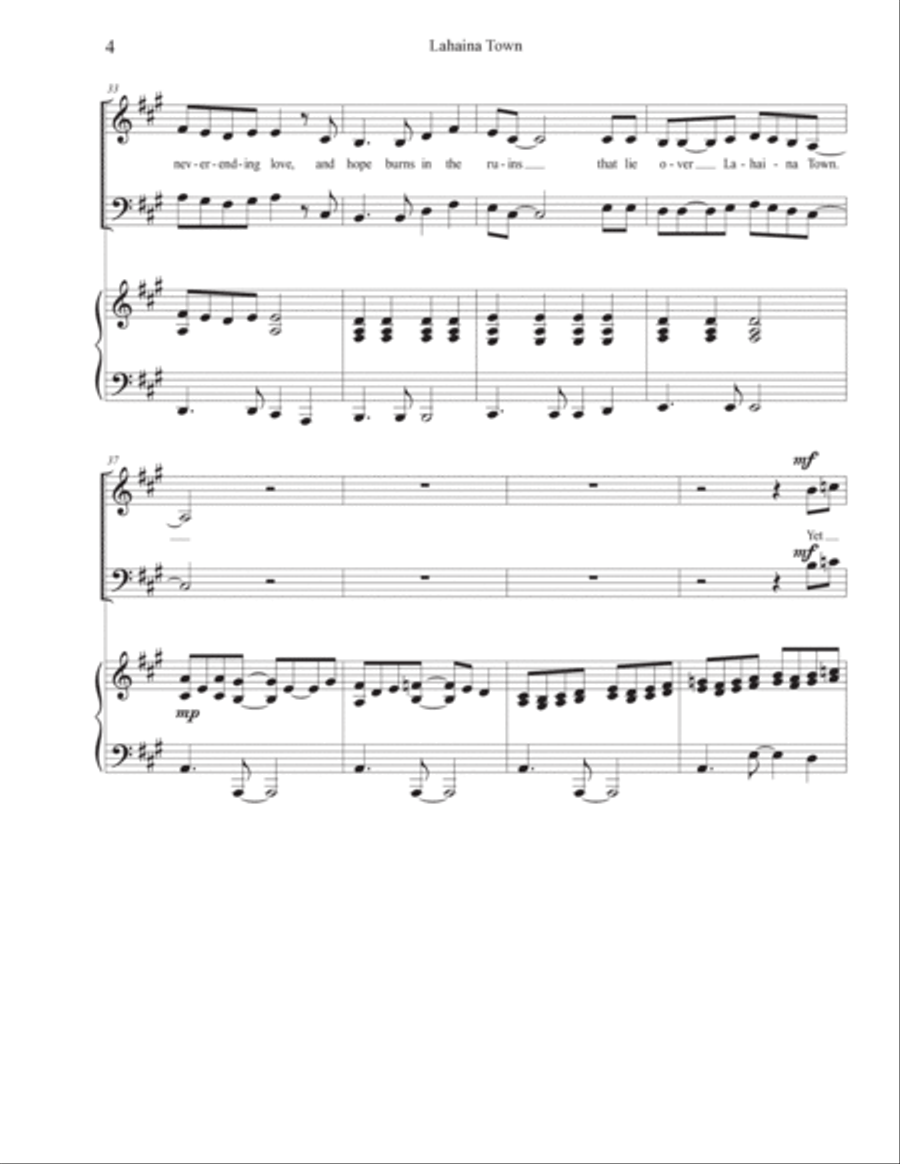 Lahaina Town Lahaina Town 4-Part scores gallery preview page 6