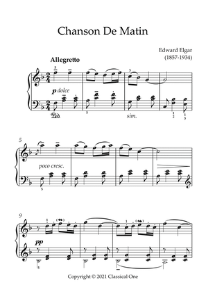 Elgar - Chanson De Matin(With Note name)