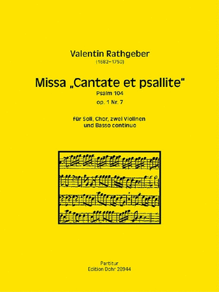 Missa Cantate et psallite op.1/7